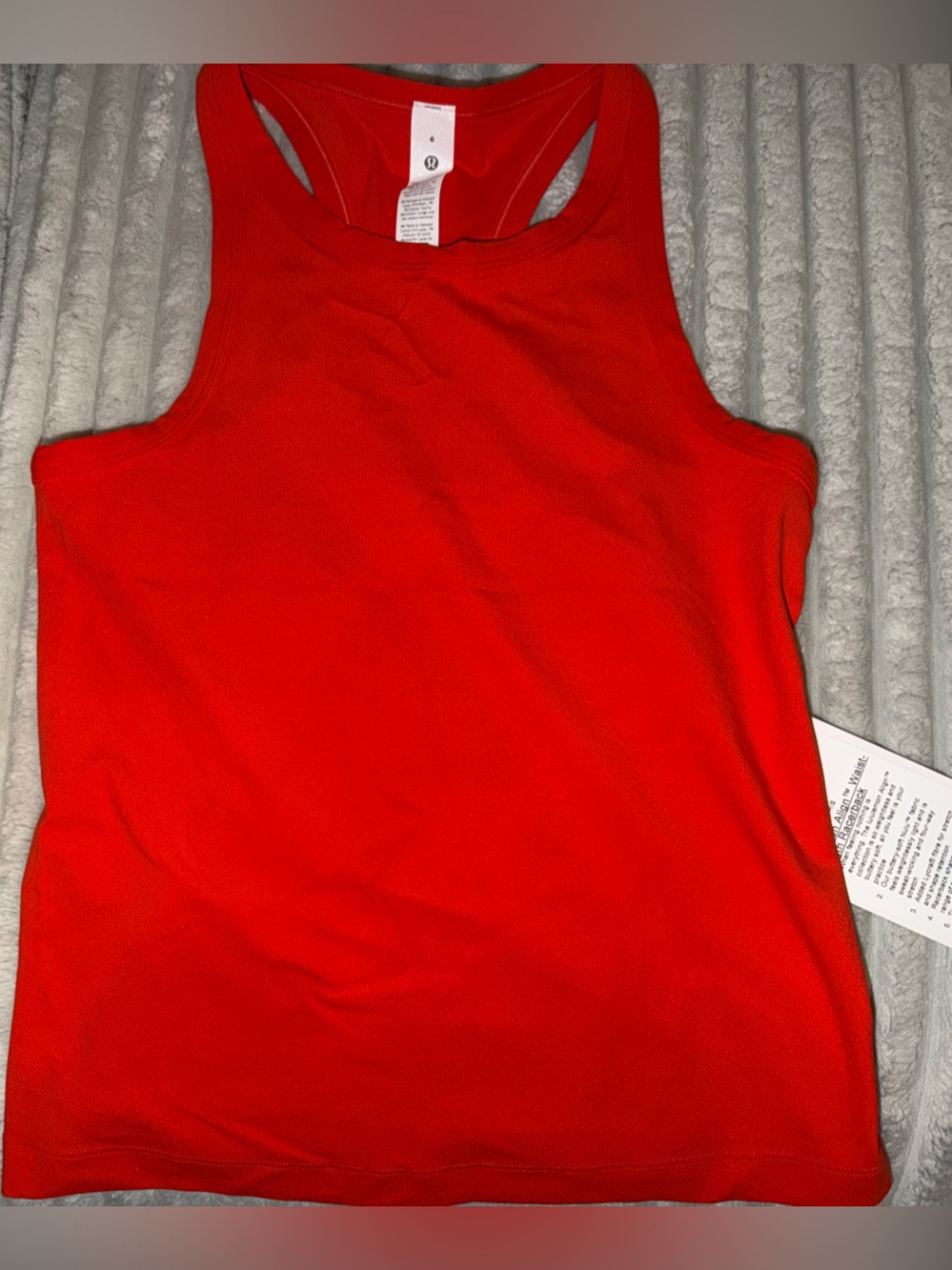 lululemon athletica Red Racerback Tank Cherry ember